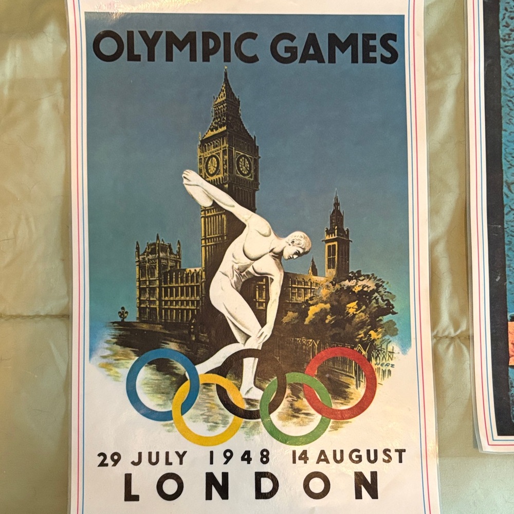 Vintage Olympic Games London Poster